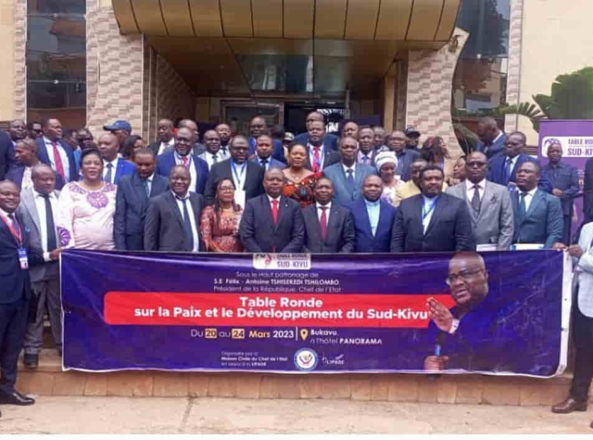 Table ronde pour la paix et le développement, Sud-Kivu : les participants optent pour la mise en place de l'agenda décennal (2023-2033) pour la stabilisation