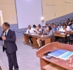 Le Prof Modeste Bahati retrouve ses étudiants de la Haute Ecole de commerce de Kinshasa 