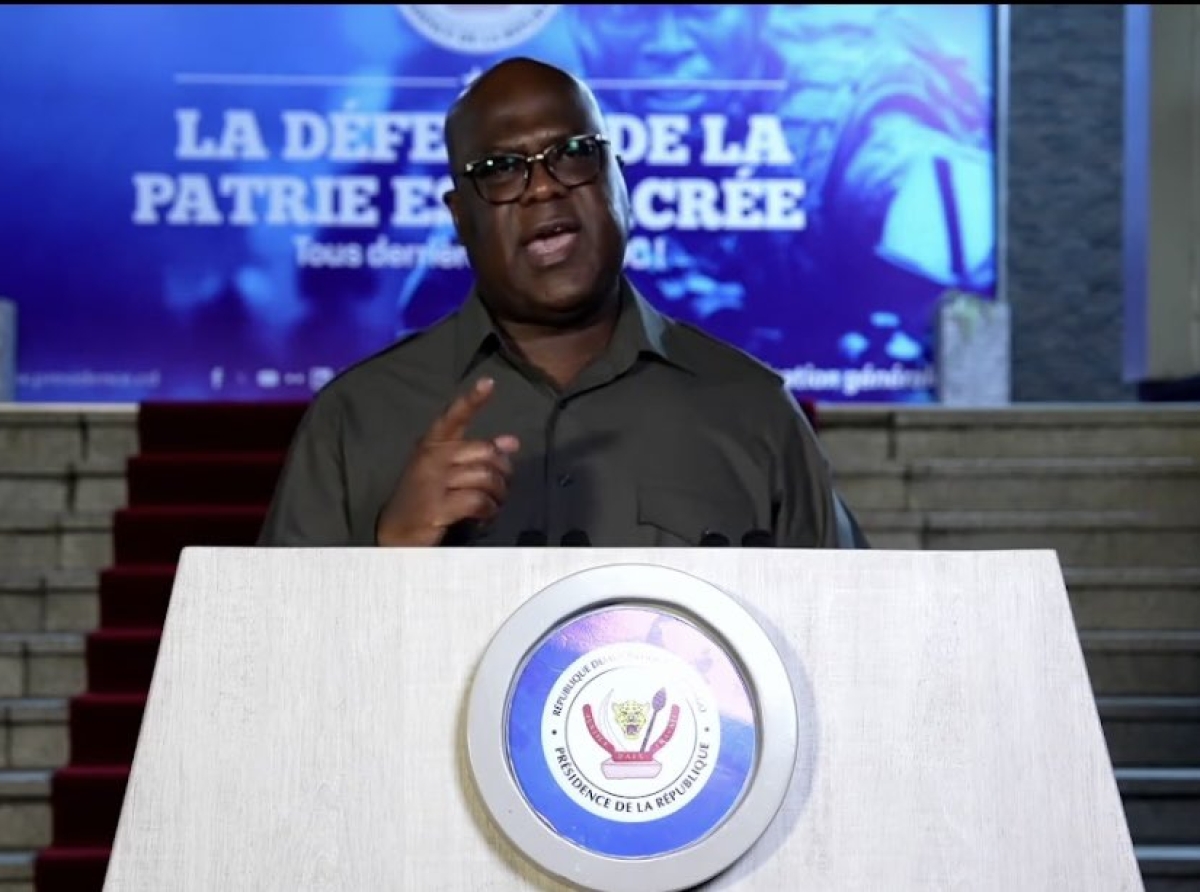 Agression Rwandaise sous AFC-M23 : voici le discours intégral du Président Félix Tshisekedi
