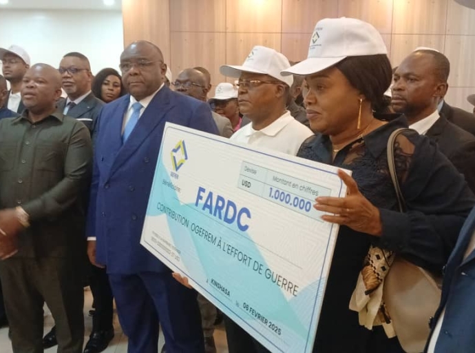 Effort de guerre : l''OGEFREM donne une contribution d'un million de $