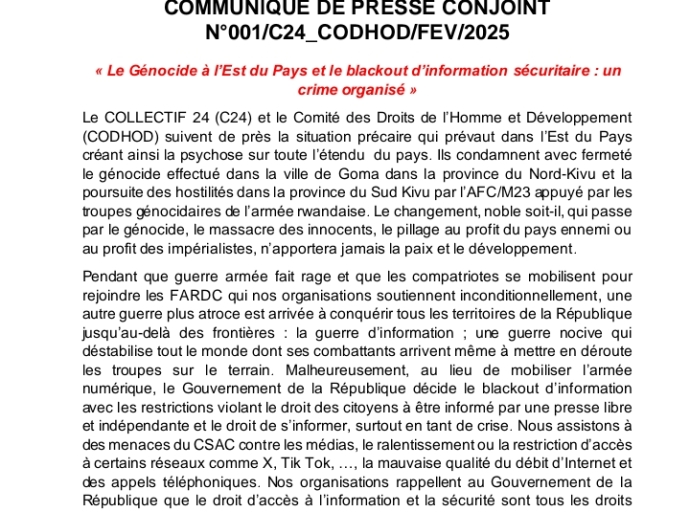 Enjeux : l'AFDC-A dénonce des intox contre le Sénateur Bahati Lukwebo