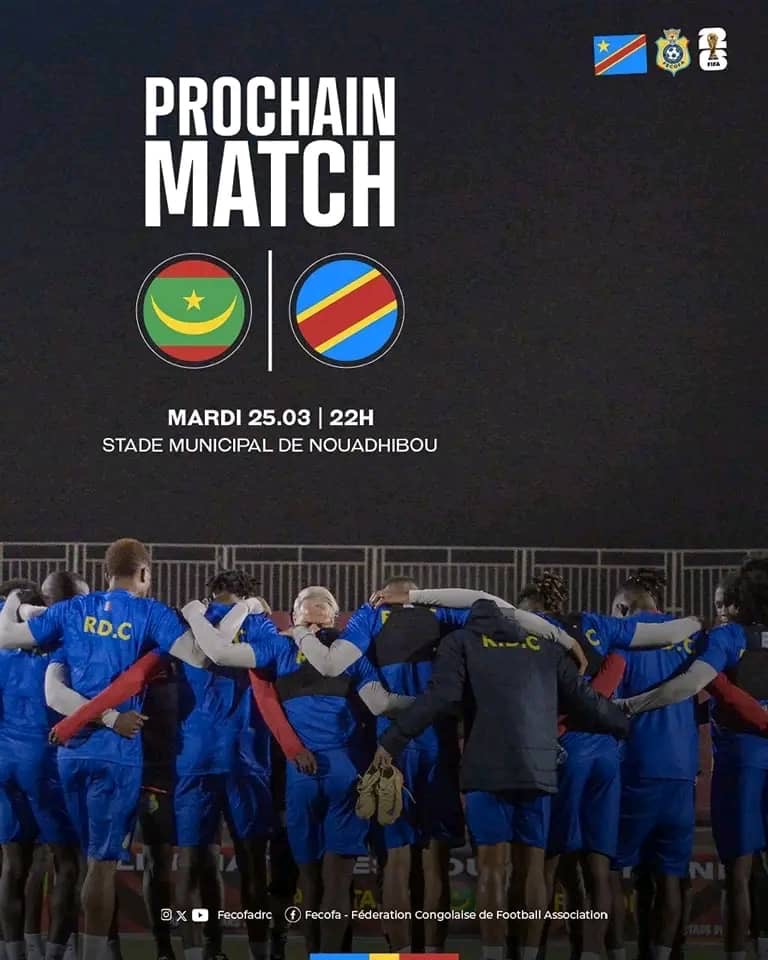 FOOT/ RDC -MAURITANIE: « LES LEOPARDS VISENT L'OBJECTIF. » (Desabre)