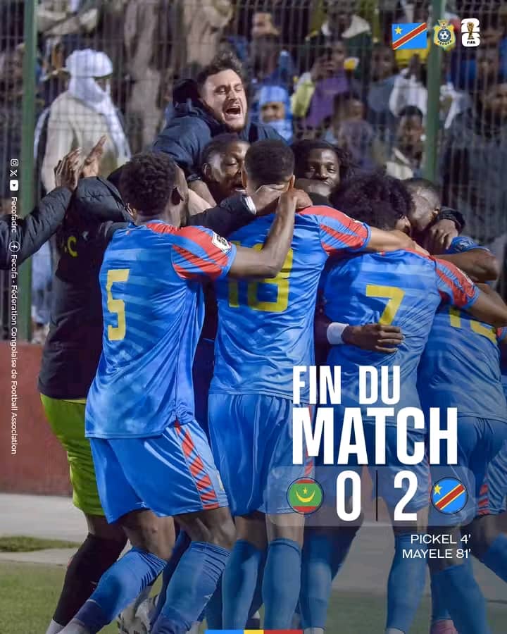 Éliminatoires mondial 2026: la RDC désormais leader du groupe B