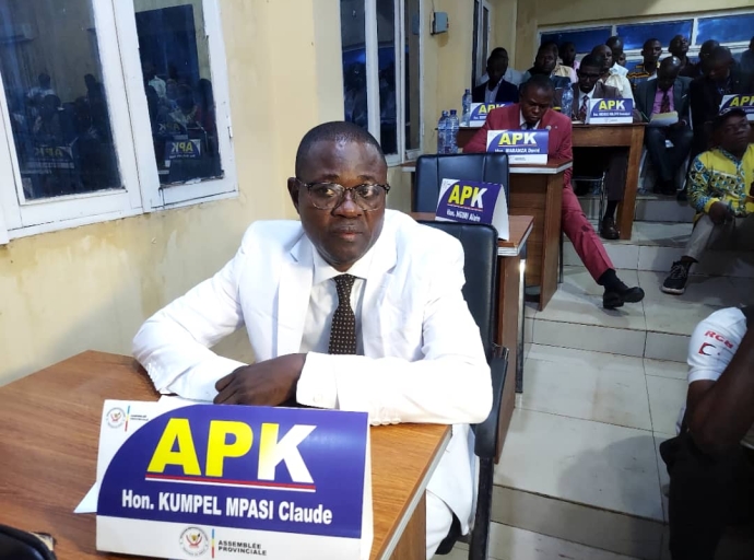 Kwilu : Claude Kumpel prend la tête du bureau définitif de l'assemblée provinciale
