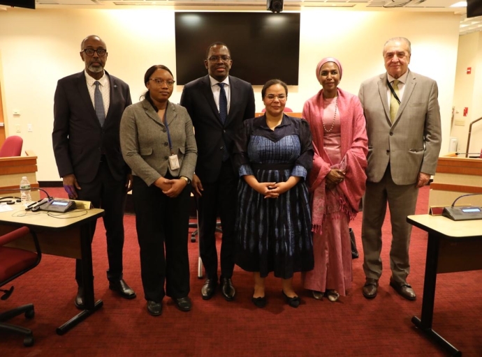 DIPLOMATIE: THÉRÈSE KYIKWAMBA ECHANGE AVEC LES REPRÉSENTANTS PERMANENTS DE PAYS MEMBRES DU CONSEIL DE SÉCURITÉ DE L'ONU