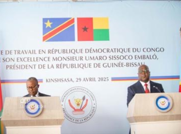 RDC-GUINEE BISSAU: FELIX TSHISEKEDI ELEVE UMARO SISSOCO AU RANG DE HERO NATIONAL