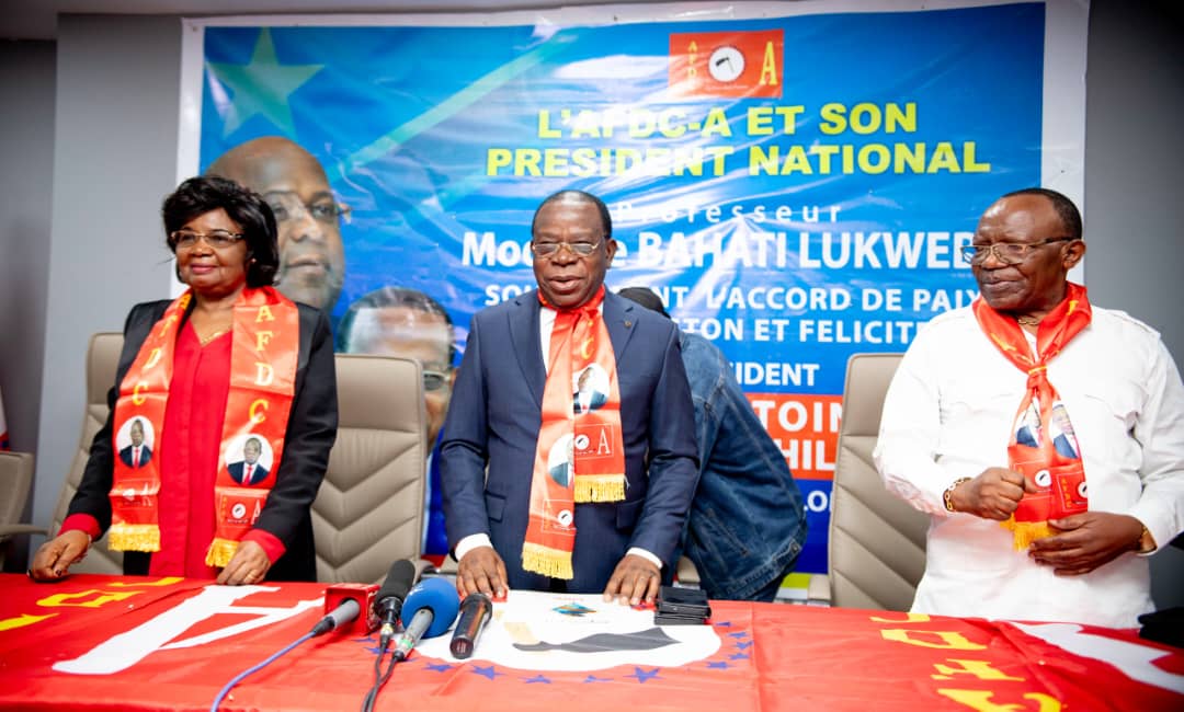 PAIX À L'EST : L'AFDC-A DE BAHATI LUKWEBO SOUTIENT L'ACCORD RDC-RWANDA ET LES INITIATIVES DU PRESIDENT FELIX TSHISEKEDI