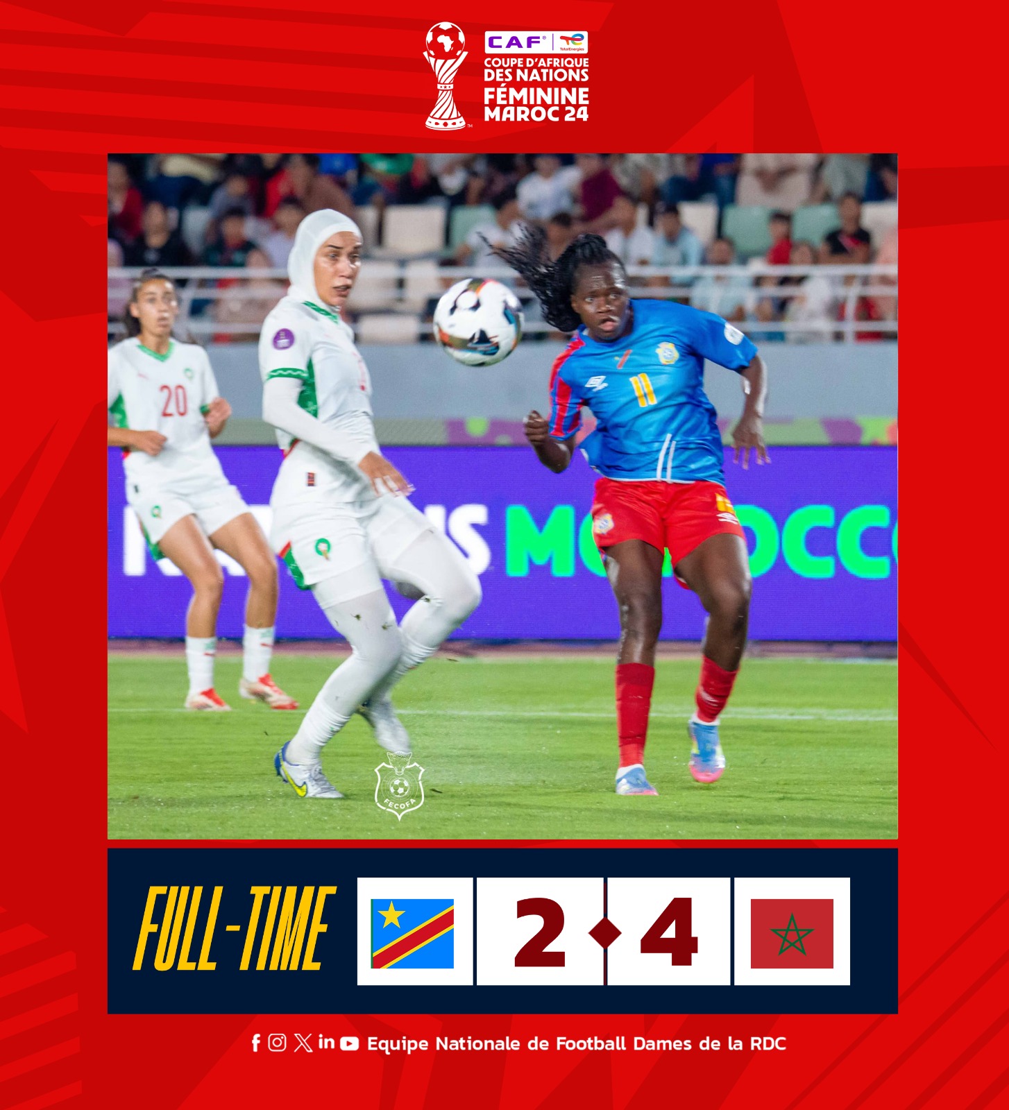 SPORT/CAN FÉMININE : RDC, LES LÉOPARDS DAMES N'ARRIVENT PAS ET S'INCLINENT DE NOUVEAU