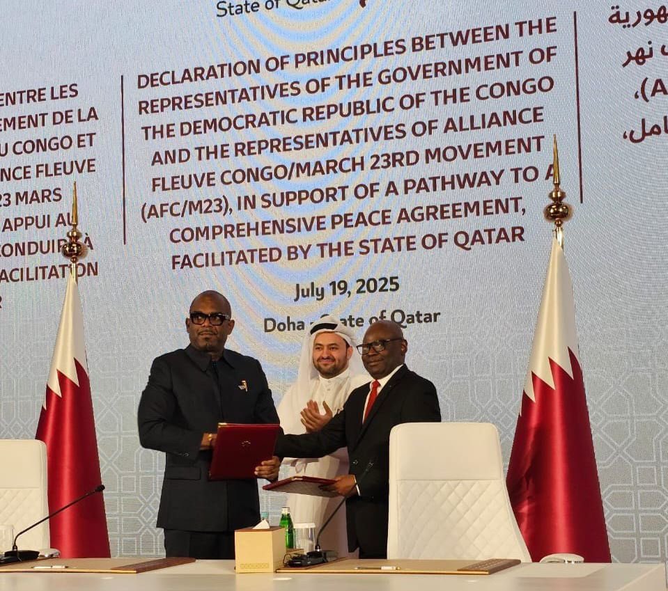 DOHA SCELLE UNE ETAPE CLE VERS LA PAIX ENTRE KINSHASA ET L'AFC/M23