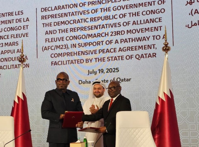 DOHA SCELLE UNE ETAPE CLE VERS LA PAIX ENTRE KINSHASA ET L'AFC/M23