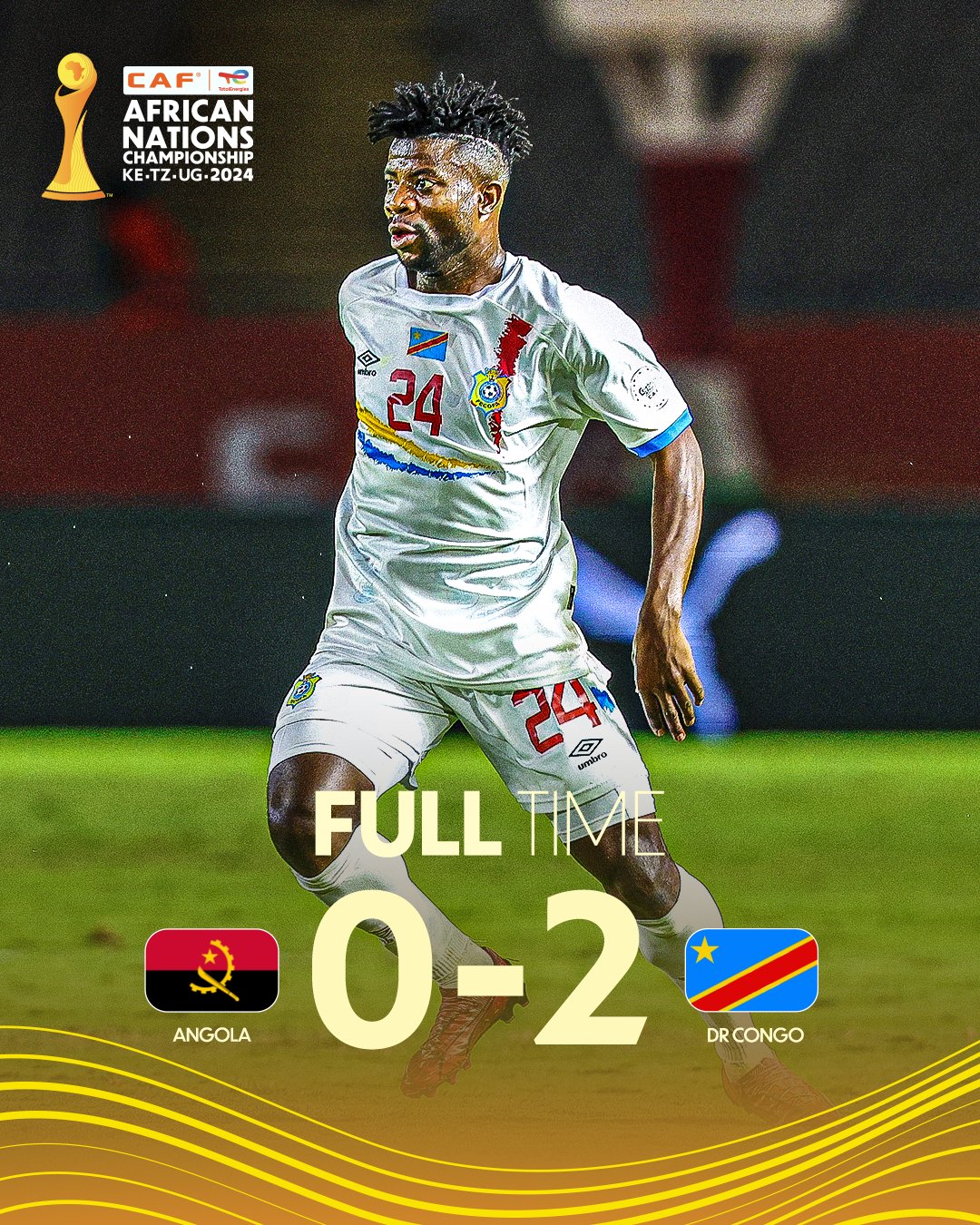 SPORT/CHAN 2024, LA RDC BRILLE DE MILLE FEU ET BAT L'ANGOLA