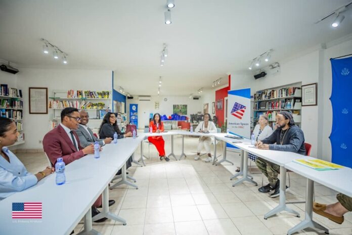 CINQUANTENAIRE ALI-FIREMAN. DEO KASONGO CHEZ L'AMBASSADEUR DES USA À KINSHASA
