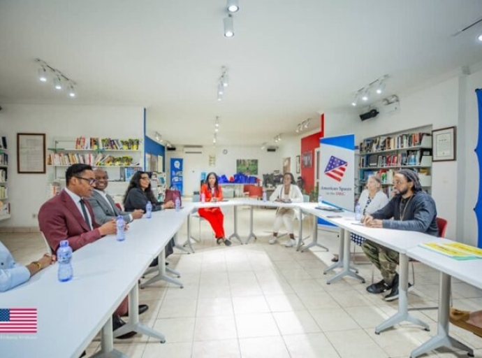 CINQUANTENAIRE ALI-FIREMAN. DEO KASONGO CHEZ L'AMBASSADEUR DES USA À KINSHASA