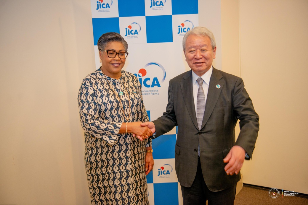 COOPÉRATION RDC–JAPON : JUDITH SUMINWA RENCONTRE LE PRÉSIDENT DE LA JICA POUR RENFORCER LES LIENS STRATÉGIQUES