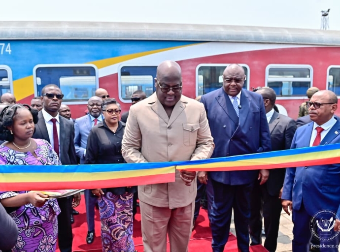 RDC: FELIX TSHISEKEDI LANCE LA REPRISE DE TRAFIC FERROVIAIRE KINSHASA-MATADI