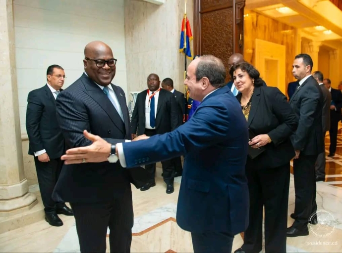 DIPLOMATIE : FÉLIX TSHISEKEDI RENFORCE LES LIENS ENTRE LA RDC ET L’ÉGYPTE LORS D'UNE VISITE OFFICIELLE AU CAIRE