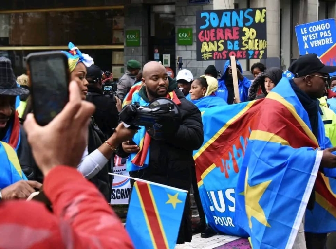 BRUXELLES : LA DIASPORA CONGOLAISE MOBILISÉE POUR LA PAIX EN RDC