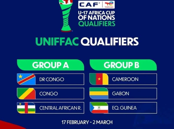 CAN U17 (Zone UNIFFAC) : Kinshasa accueille le tournoi qualificatif