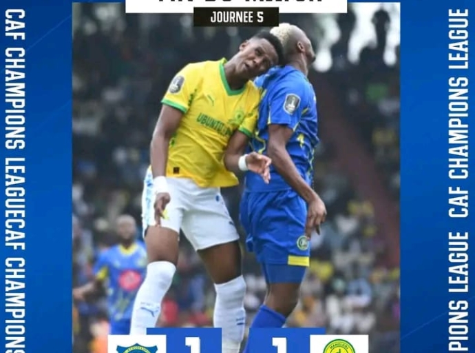 Sport: Lupopo regarde droit dans les yeux Mamelodi sundowns à kamalondo 