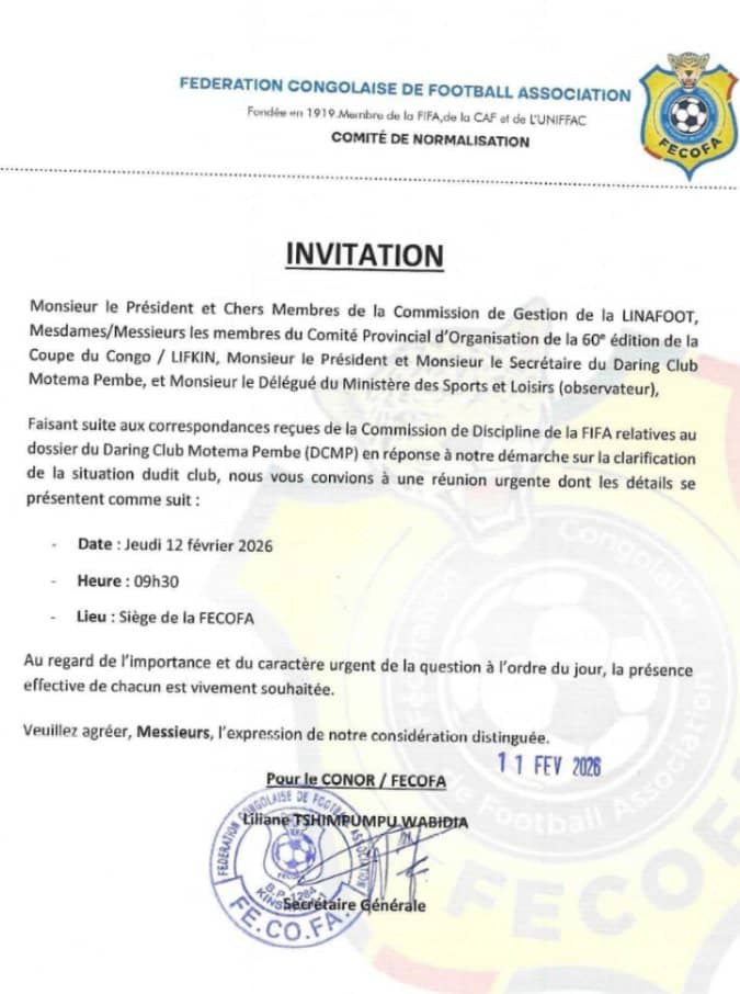 DCMP : la Fecofa convoque une réunion d’urgence après l’intervention de la FIFA