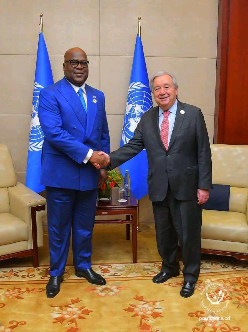 Paix en RDC : Félix Tshisekedi et António Guterres plaident pour la consolidation du cessez-le-feu