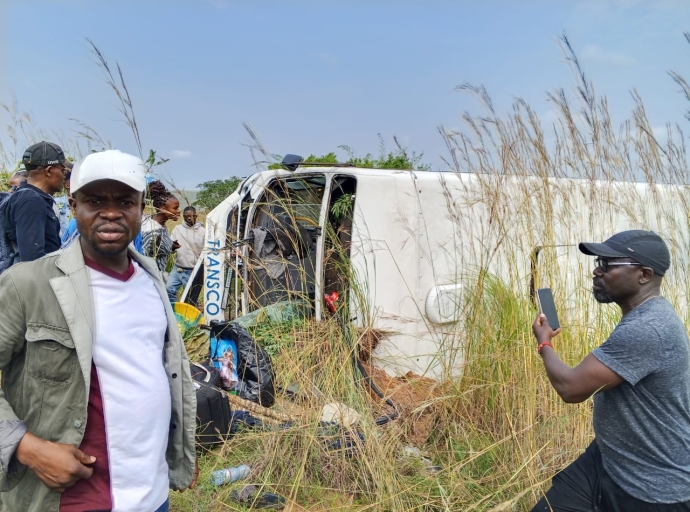Bukangalonzo : plusieurs blessés après un accident d’un bus Transco en partance pour Kinshasa