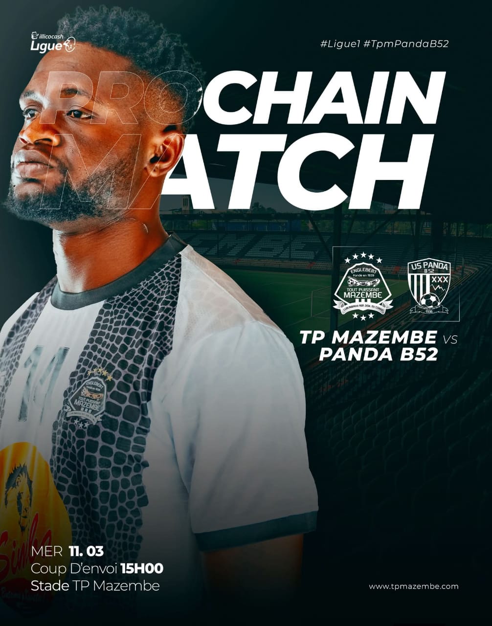 Ligue 1 : TP Mazembe face à Panda B52, un duel attendu à Lubumbashi