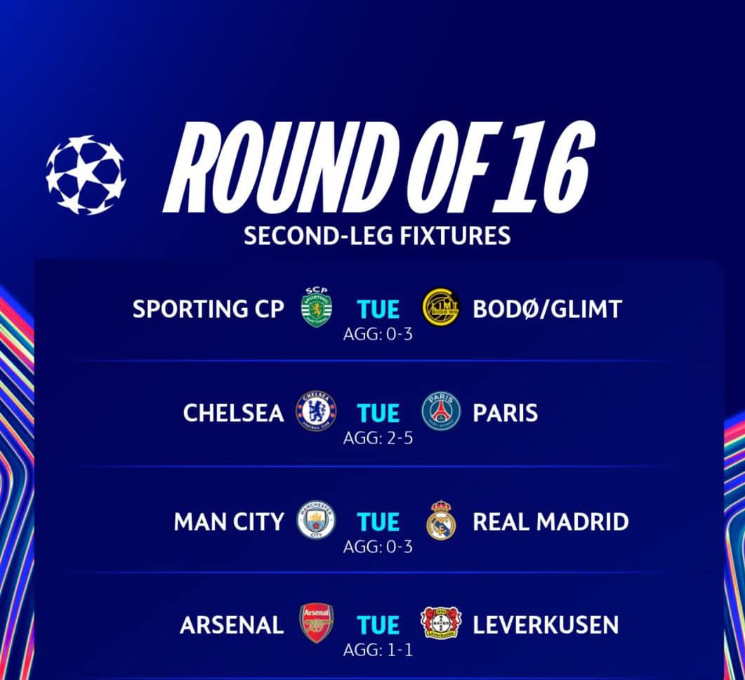 UEFA Champions League : des affiches explosives pour les huitièmes de finale retour