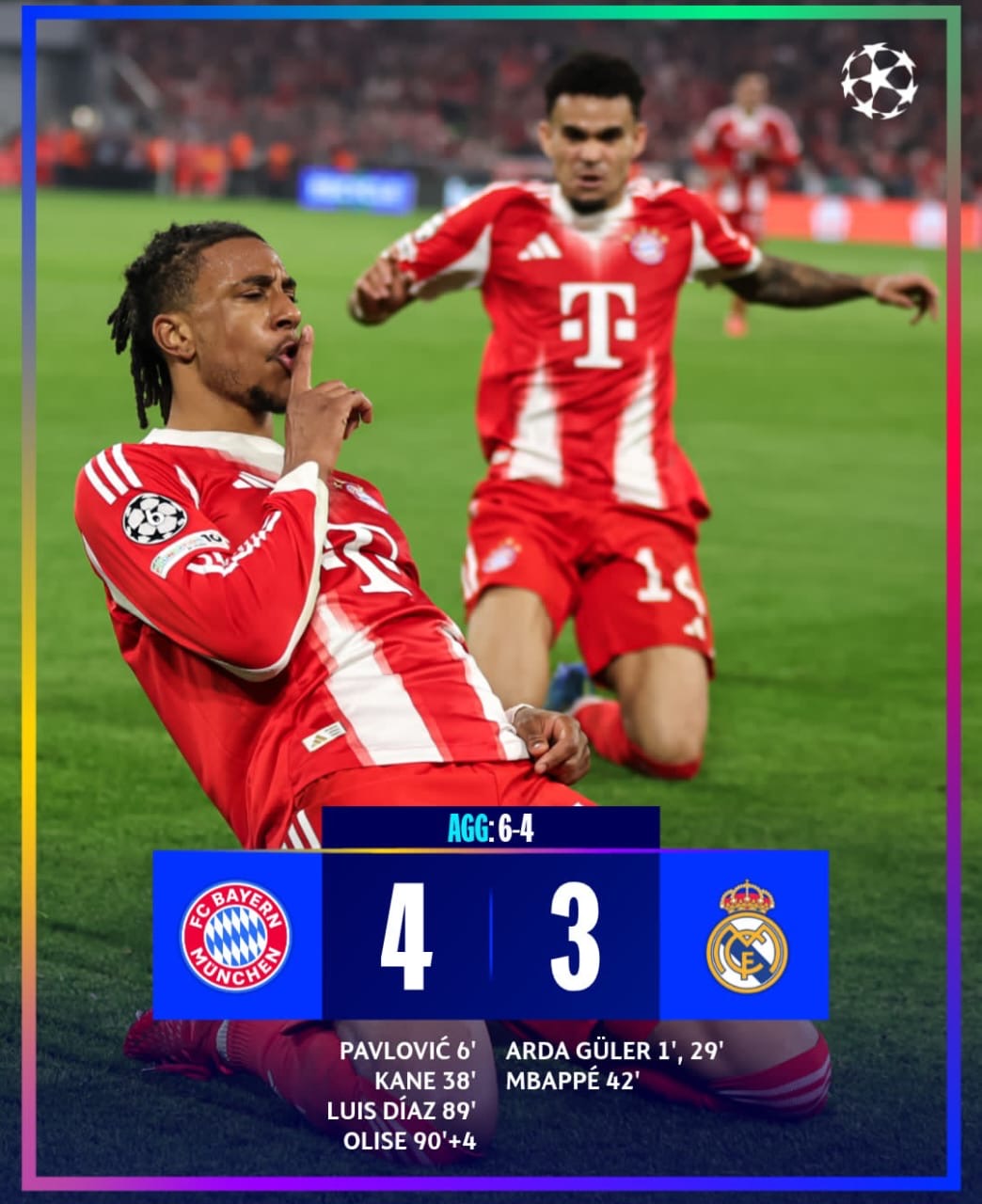 Ligue des champions: le Real Madrid renversé par le Bayern Munich en quart de finale   