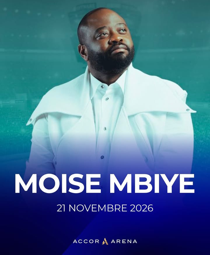 Moïse Mbiye en concert à l’Accor Arena ce 21 novembre 